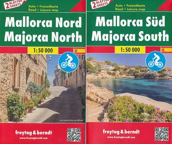 Mallorca Nord & Süd 1:50 000 - Freytag & Berndt (2016, mapa)