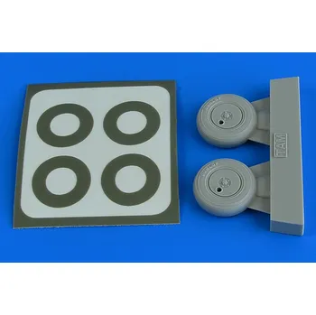 Plastikový model Aires 1/48 Spitfire Mk.I wheels (with covers) & paint masks (Tamiya)