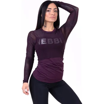 Dámské tričko Nebbia Flash-Mesh 664 burgundy