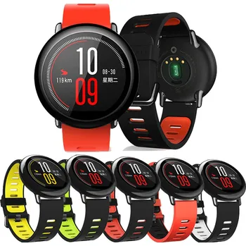 Příslušenství k chytrým hodinkám Silikonový Řemínek Na Hodinky - 22 Mm Barva: Černo-Černý