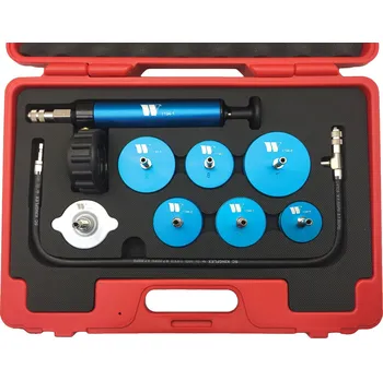 Autodílna Sada na testování těsnosti chladicího systému nákladních aut - 9 dílů, Welzh (Welzh Werkzeug)