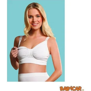 Těhotenská podprsenka CARRIWELL podprsenka ke kojení s gelovou kosticí Bílá S DOPRODEJ!