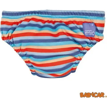 Kojenecké plavky BAMBINO MIO koupací kalhotky SWIM NAPPY S 5-7kg Orange Stripe