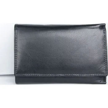 Peněženka Černá kožená peněženka Corsi z měkké kůže