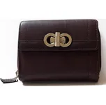 Tmavě hnědá kožená peněženka HMT