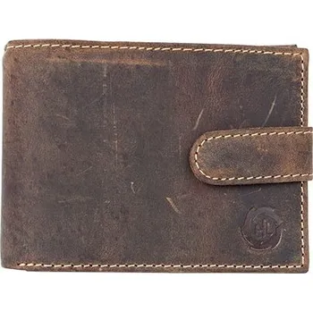 Peněženka Celokožená peněženka HL z přírodní pevné kůže s upínkou