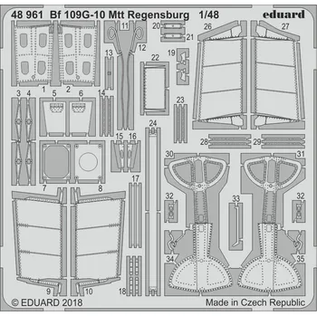 Plastikový model Eduard 1/48 Bf 109G-10 Mtt Regensburg (EDUARD)