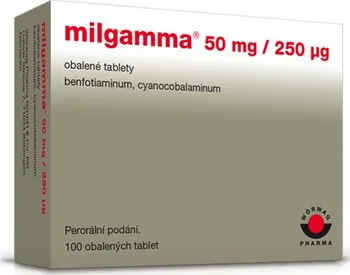 Lék na neurologické potíže Milgamma 50 mg 100 tbl.
