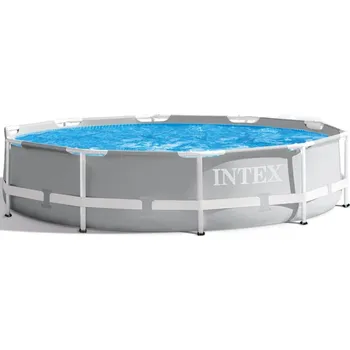 Intex Prism Frame šedý 3,05 x 0,76 m, + kartušová filtrace