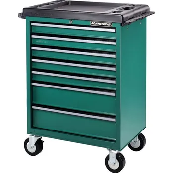 Autodílna Dílenský vozík na nářadí, 7 zásuvek + zámek, JONNESWAY
