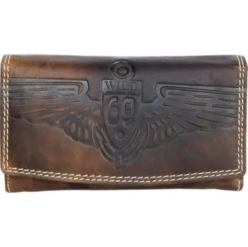 Peněženka Celokožená peněženka Pedro z bytelné přírodní kůže s křídlem