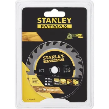 Pilový kotouč Kotouč pilový 89x10mm Stanley Fatmax - STA10410 TCT 24z dřevo