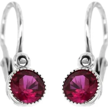 Náušnice Zlatnictví U Kostela Dětské zlaté náušnice s červeným kamínkem 1520 347259089