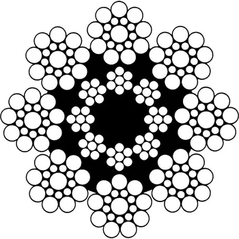 Horolezectví Osmipramenné lano SEAL 8x19S + 8x7 Lano - průměr: 10 mm, Pevnost: 1370/1770 MPa, Provedení: Holé + mazané prameny (A1)