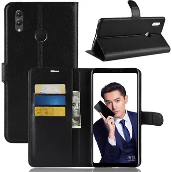 Pouzdro na mobilní telefon HONOR 8X - pouzdro (kryt obal) peněženka se stojánkem - černé