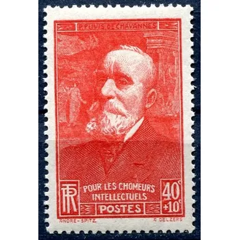 Poštovní známka Post France (1939) MiNr. 450 ** - Francie - Pierre Puvis de Chavannes (1824-1898), malíř