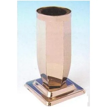 Smuteční dekorace G7 nerez váza 20,5 x 11 cm