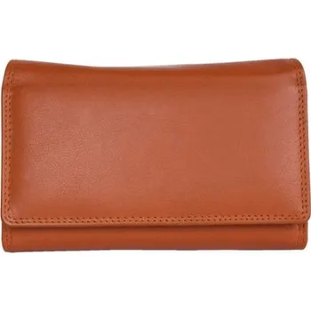 Peněženka Luxusní oranžová kožená peněženka HMT