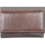 Kožená peněženka Giglio Fiorentino z pevné hnědé kůže