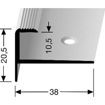 přechodová lišta Küberit 811 Schodový profil (317 210 44) pro krytiny do 10,5 mm