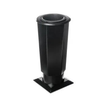 Smuteční dekorace Hřbitovní váza-Tr-V3 černá velká