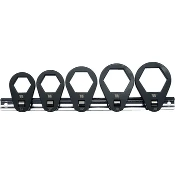 Olejový filtr Stranové převlečné hlavice na kryty olejových filtrů 24 - 27 - 32 - 36 - 38 mm, 5 dílů, Welzh (Welzh Werkzeug)