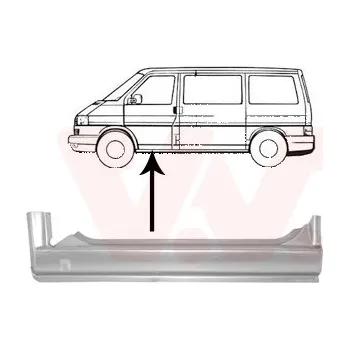 Prah karosérie Nástupní panel VAN WEZEL 5874101