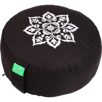 Meditační polštář Mandala černý