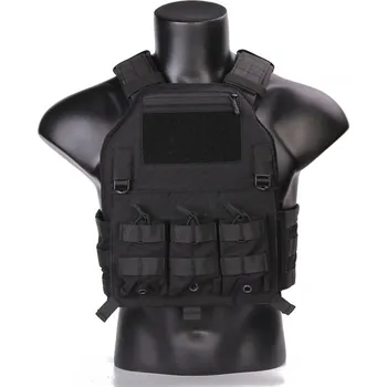 EmersonGear Vesta 420 s nosičem plátů a třemi sumkami - černá