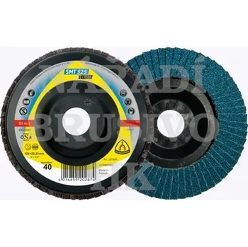 Brusný kotouč Klingspor Lamelový kotouč 115x22,23 P 80 SMT325 EXTRA talířový zkosený 4014855204250