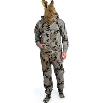 Dámský overall Dupačky camo grey S - černá