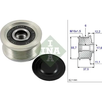 Alternátor Předstihová spojka INA 535 0226 10