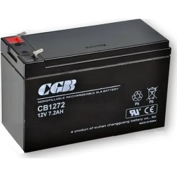 Záložní baterie Bezúdržbový akumulátor CGB battery CB1272 7,2Ah/12V