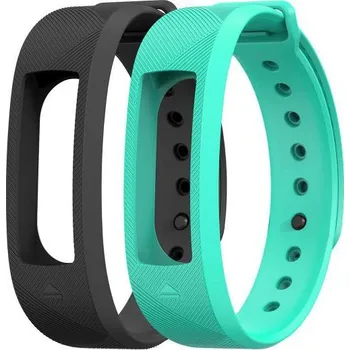 Příslušenství k fitness náramku Evolveo Fitband B2 náhradní pásky černá a tyrkysová