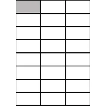 Speciální papír Samolepicí etiketa A4, 24ks na archu, 70 x 36 mm