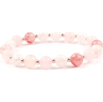 Náramek Moni dámský náramek křišťál růženín jadeit