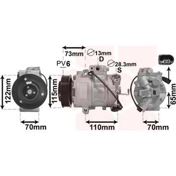 Kompresor klimatizace Kompresor klimatizace VAN WEZEL 7600K018