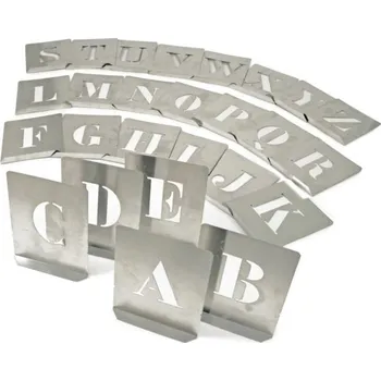 Klíč KENNEDY Šablony písmen ocelové 150 mm / 26ks / A - Z