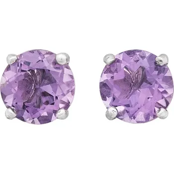 Šperk Stříbrné náušnice s ametystem Ag 1,6 g
