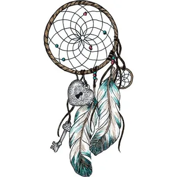 Odstranitelné tetování Lapač snů - velké nalepovací tetování