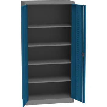 Policová skříň DUS 11A Dílenská univerzální skříň 1950x900x500 mm Barvy skříní	 šedo-šedé RAL7031