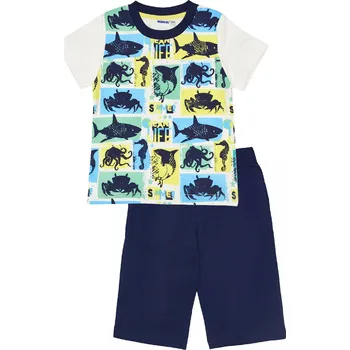 Chlapecké pyžamo Chlapecké pyžamo - Winkiki WKB 91169, bílá/ tmavě modrá Barva: Modrá, Velikost: 98