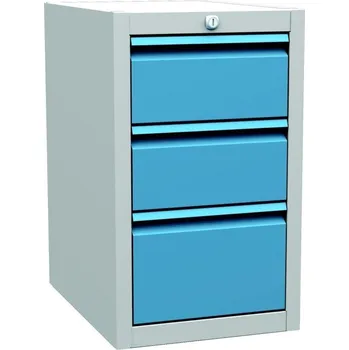 Dílenský stůl MSK 03 A Podvěsný kontejner 3 zásuvkový Barvy skříní Celošedá RAL7035