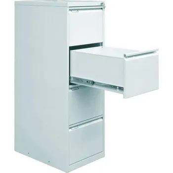 Kartotéka G2304 Kartotéka kovová, 4 zásuvková formát A4 Barvy kartoték Celošedá RAL7035