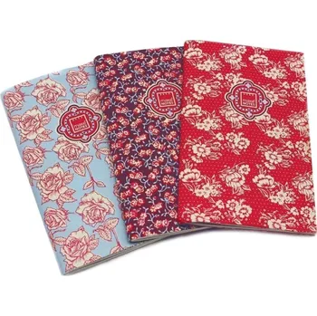 Zápisník MAKENOTES Sada 3 zápisníků FLORAL QUILT