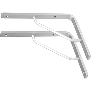 Onpira Hliníkový držák police 17-40 cm s podpěrou [2ks] Model: E