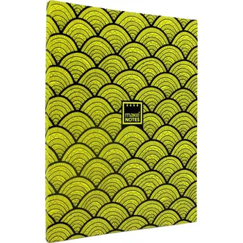 Zápisník MAKENOTES Zápisník A5 FLUORESCENT DIARY - žlutý