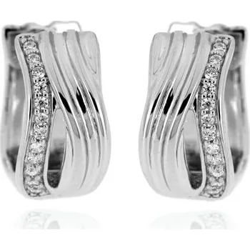 Náušnice Zlatnictví U Kostela Stříbrné dámské náušnice kroužky 10692 348077833