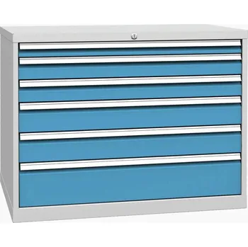 Dílenský stůl DPK 06D Zásuvkový kontejner 6 zásuvek Barvy skříní	 šedo-žlutá RAL1023