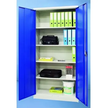 Policová skříň Kovová spisová skříň SPS 02A policová, svařená Barvy skříní Celošedá RAL7035